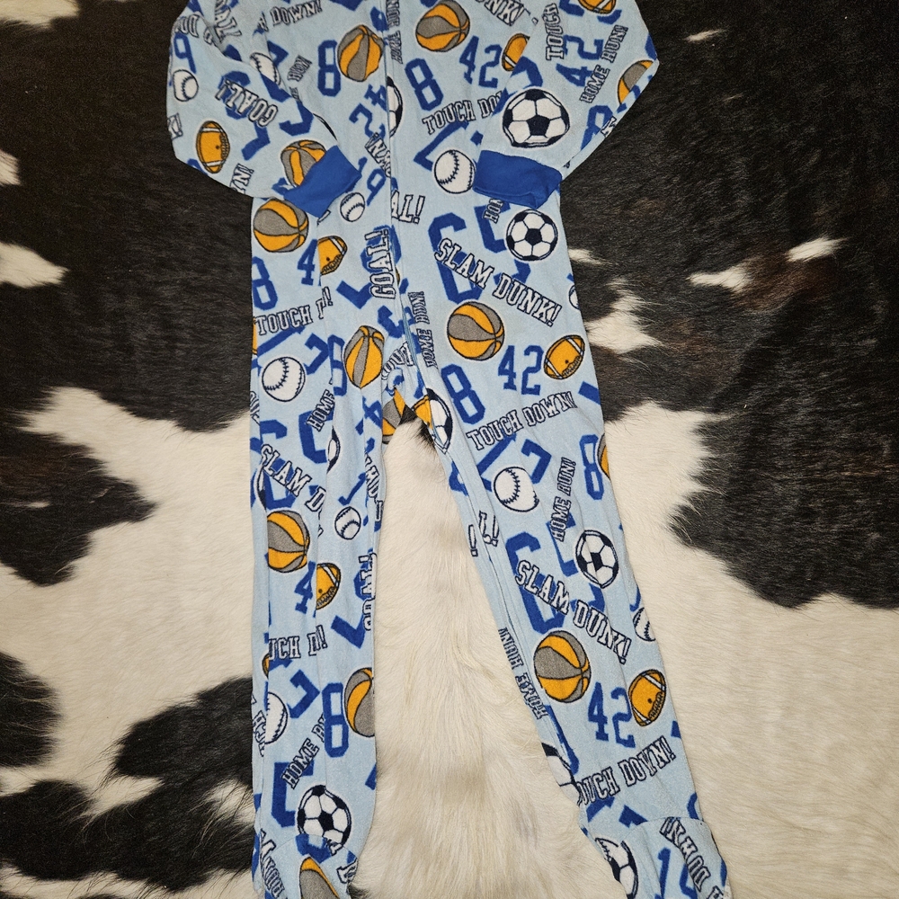 Joe Boxer Blue Sports-Themed Kids Footie